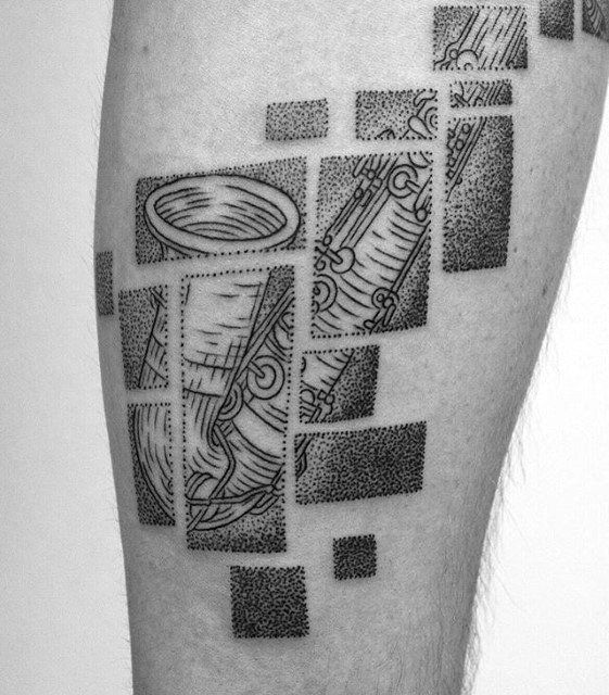 50 Saxophone Tattoo Designs For Men Jazz Inspired Ink Ideas