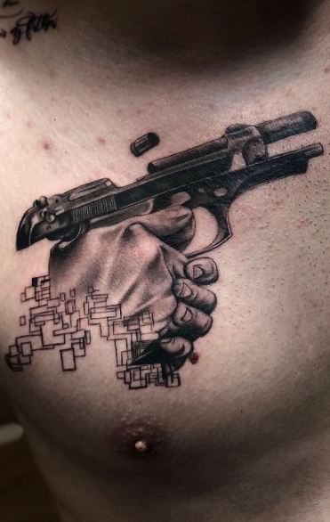 55 Gun Tattoos Tattoo Designs Ideas