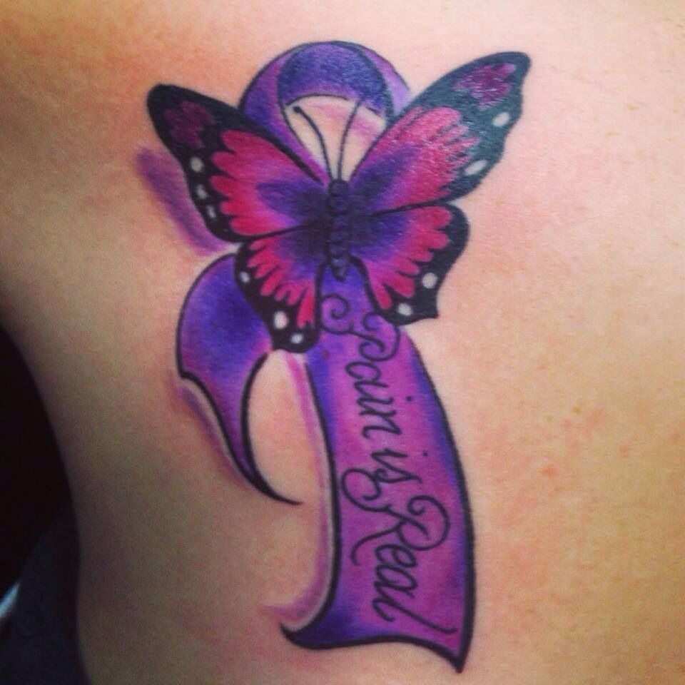 55 Pink Ribbon Butterfly Tattoos Ideas Tattoos Ribbon Tattoos