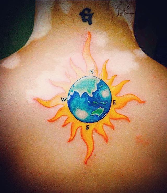 55 Totally Inspiring Ideas For Sun Tattoo Design