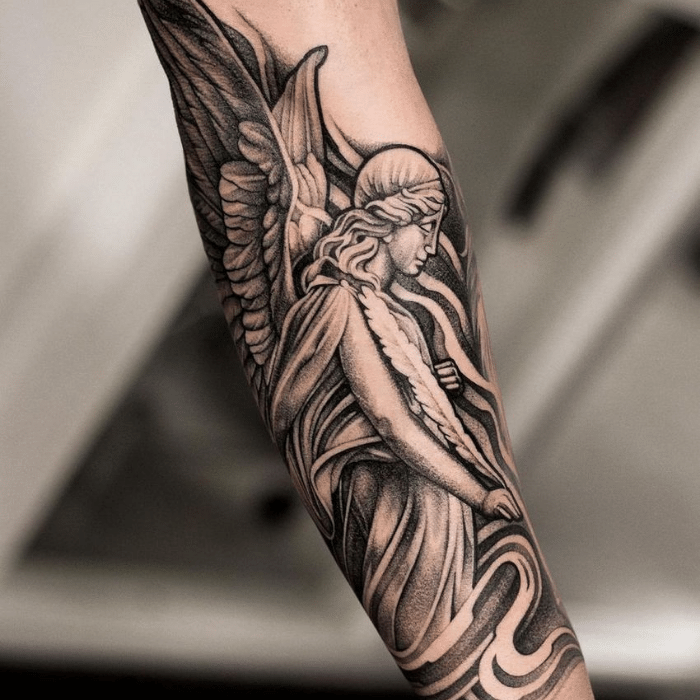 60 Amazing Angel Tattoo Designs For Men Best Angel Tattoos Men S Style