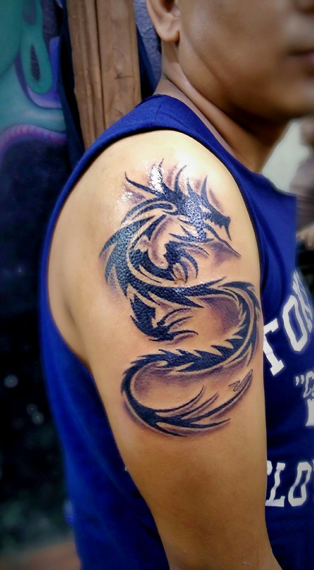 60 Tribal Dragon Tattoo Designs For Men Mythological Ink Ideas