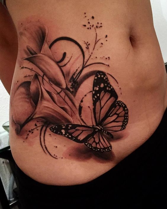 70 Awesome Side Belly Tattoos