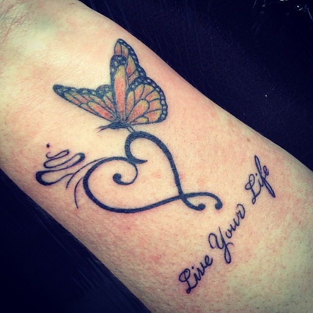 70 Beautiful Tattoo Designs For Women Butterfly Love Heart