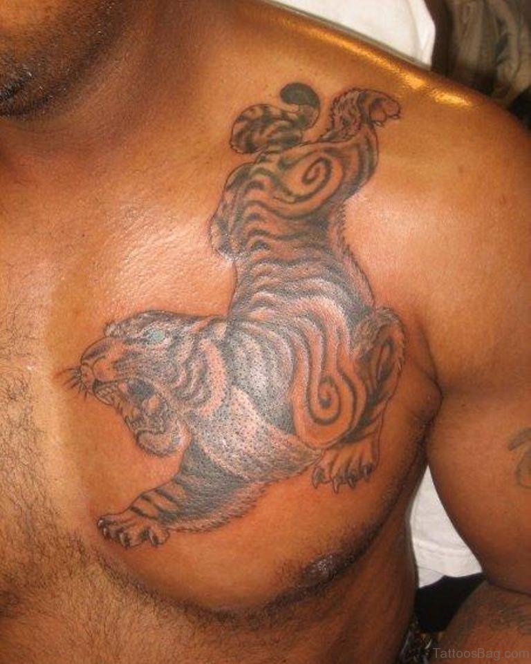 71 Stylish Tiger Tattoo On Chest