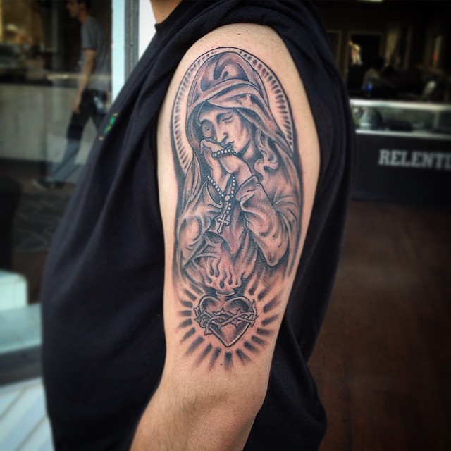 75 Best Spiritual Virgin Mary Tattoo Designs Amp Meanings 2019