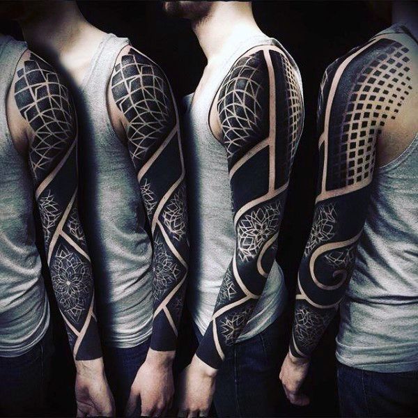 75 Black And White Tattoos For Men Masculine Ink Designs