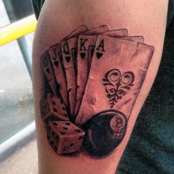 75 Vegas Style Dice Tattoos For Men