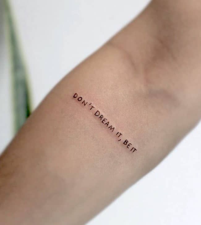 81 Quote Tattoos About Life Love And Strength 2022 Short Quote Tattoos