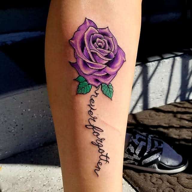 82 Pretty Purple Rose Tattoo Ideas Rose Tattoos For Women Purple Rose Tattoos Purple Tattoos