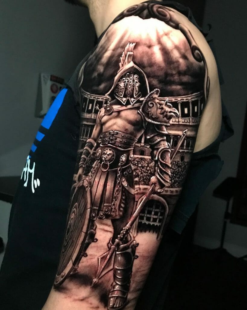 93 Armor Tattoo Designs For Men