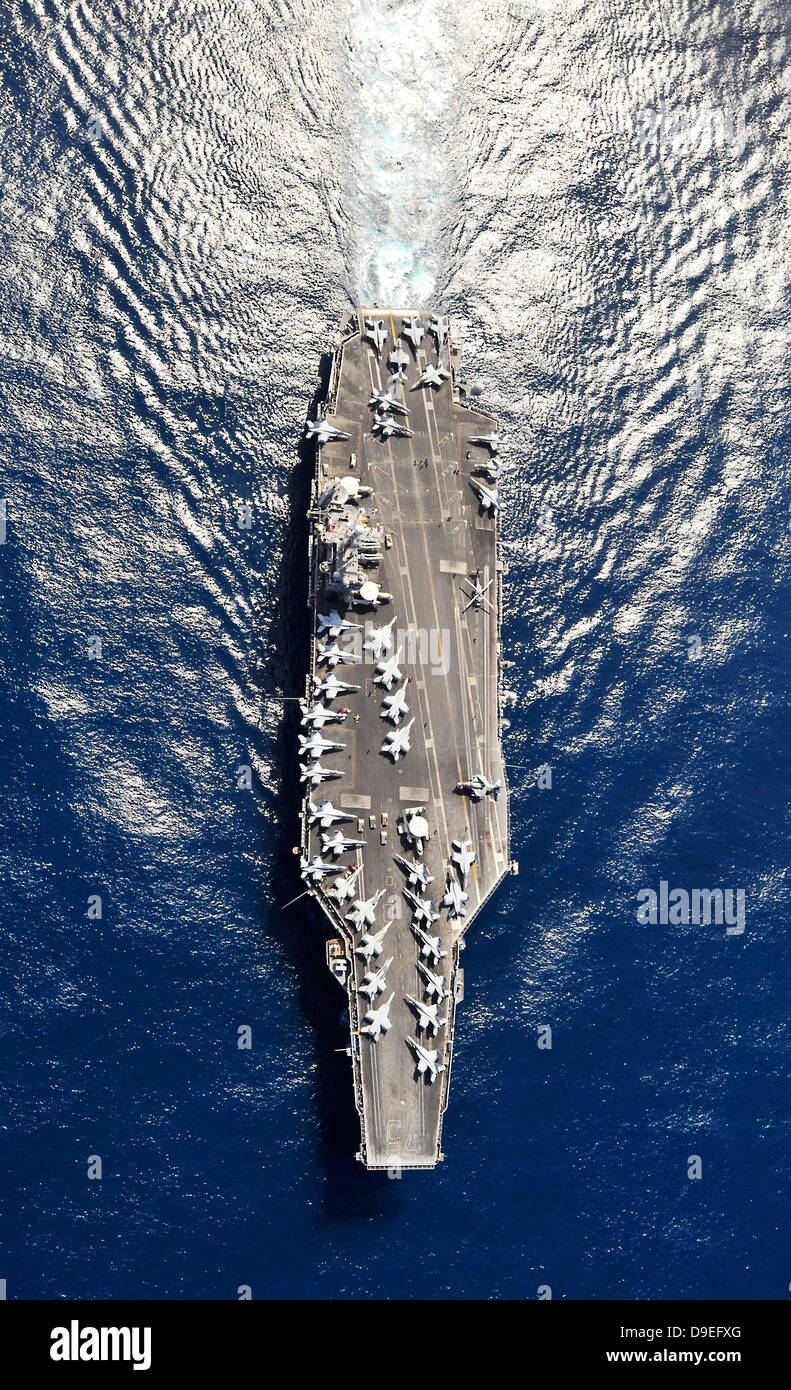 Aerial View Of The Aircraft Carrier Uss Harry S Truman Aircraft