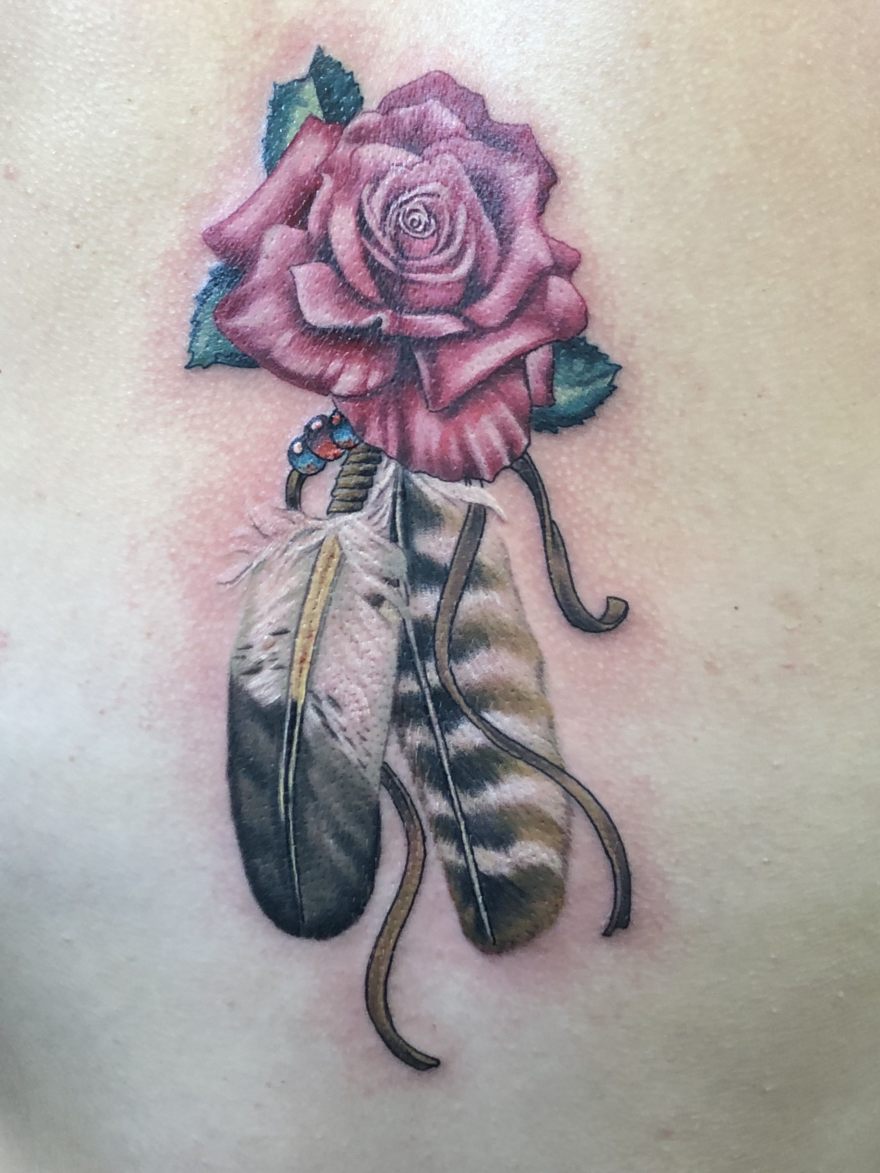 Aggregate 72 Rose And Feather Tattoo Latest In Eteachers