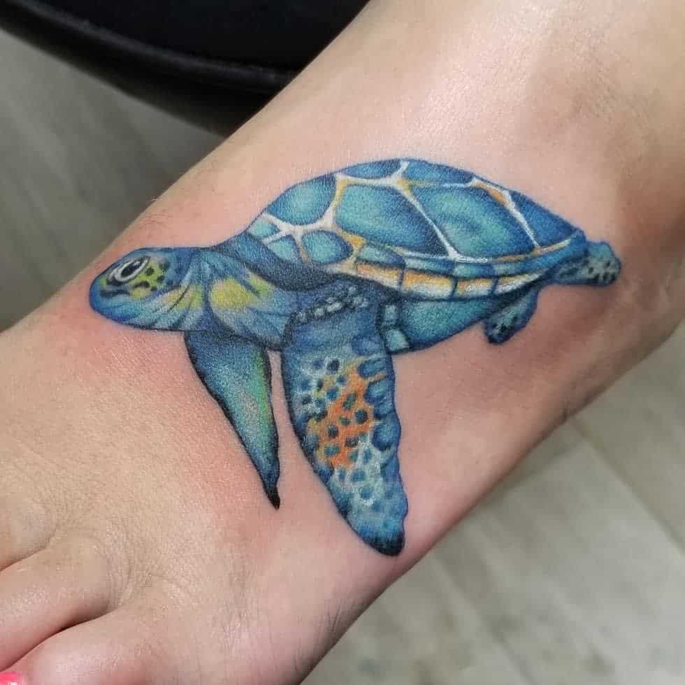 Aggregate 80 Colorful Sea Turtle Tattoos In Cdgdbentre