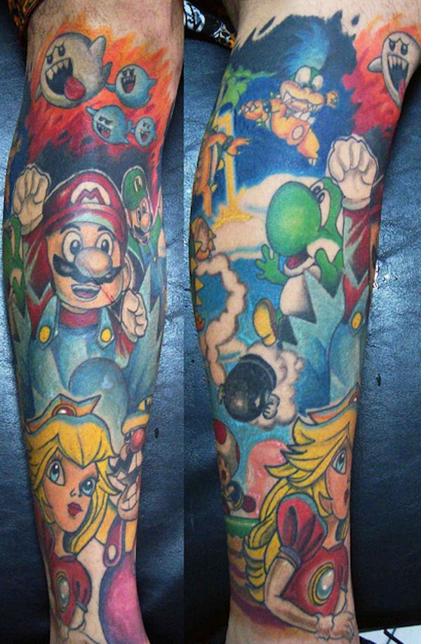 Aggregate More Than 57 Mario Tattoo Sleeve Super Hot In Cdgdbentre