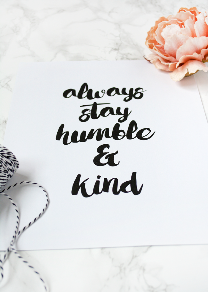 Always Stay Humble And Kind Tattoo