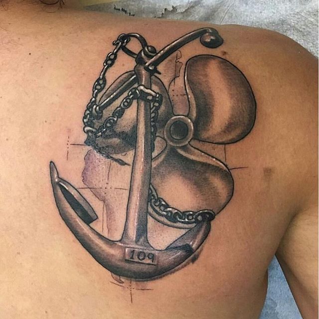 Anchor Propeller Tattoo Propeller Anchor Tattoo Tatuajes