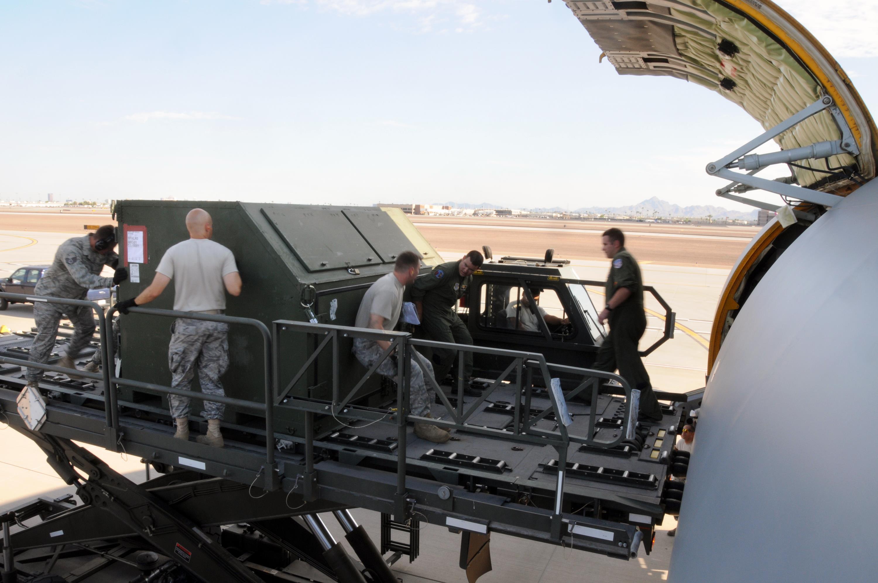 Arizona Air Guard Moves Important Cargo Aerially National Guard