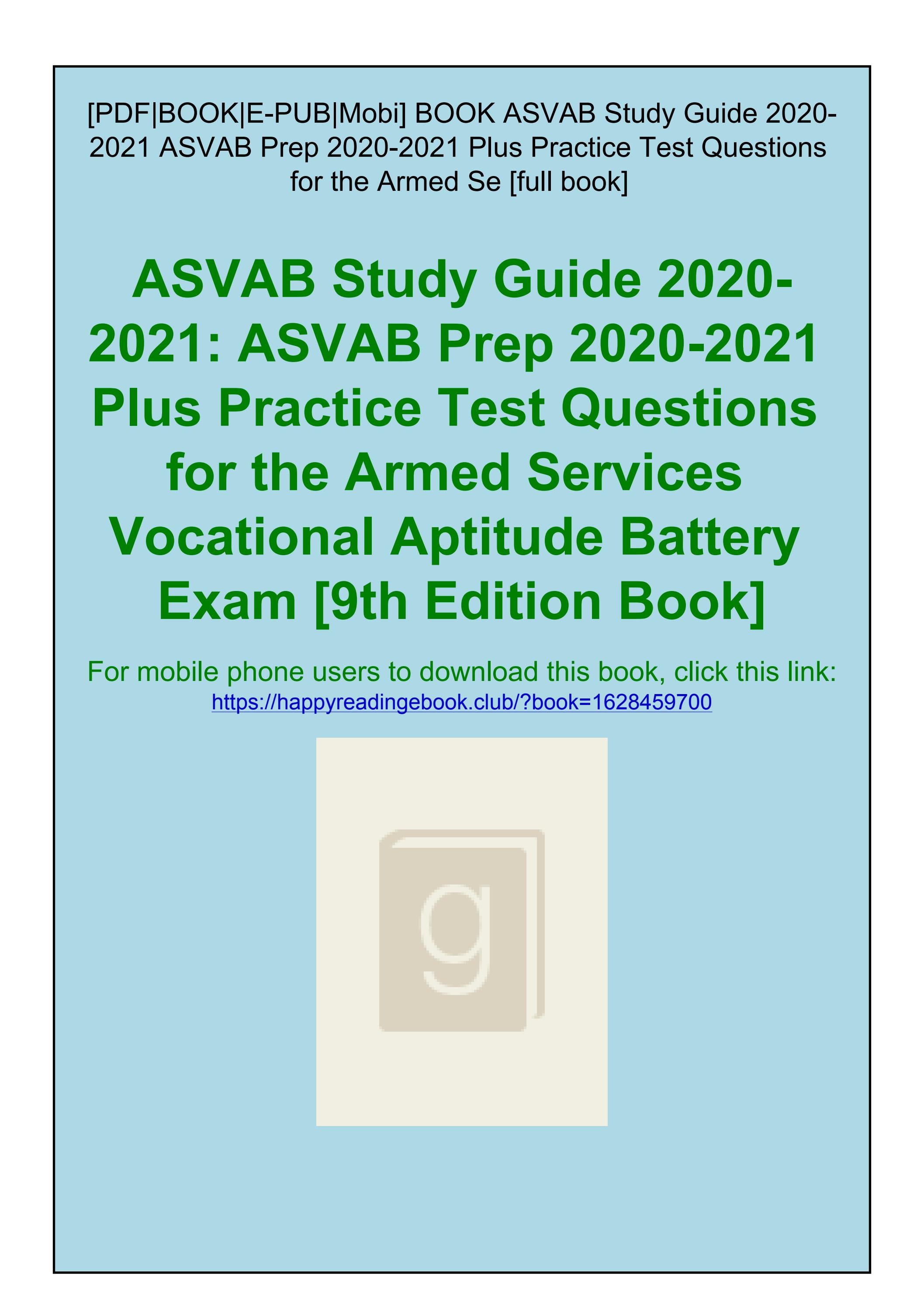 Asvab Study Book Pdf Asvab Study Guide 2020 2021 Asvab Prep Book Plus Practice Armed