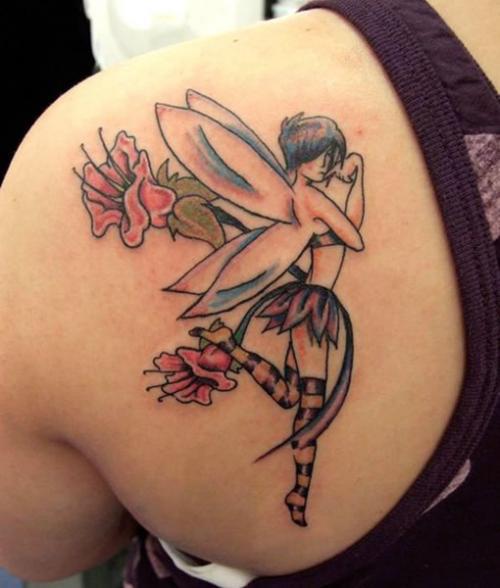 Back Shoulder Tattoo Designs For Girls Viraltattoo