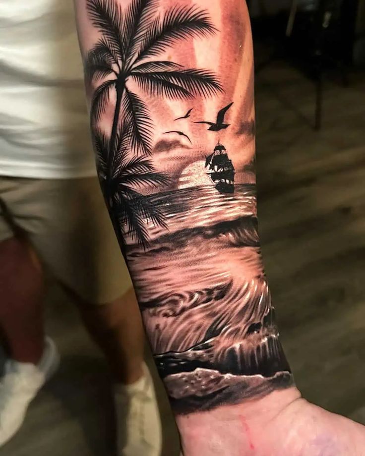 Beach Tattoo Ideas For Beach Lovers To Try This Summer