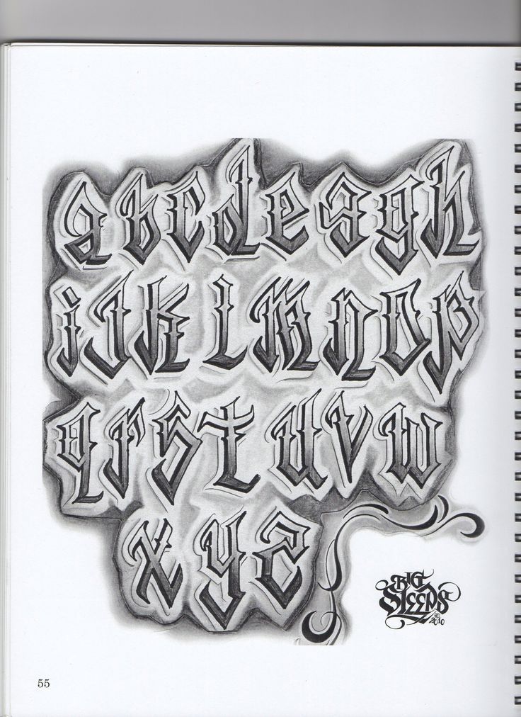 Big Sleep Tattoo Fonts Alphabet Lettering Alphabet Calligraphy