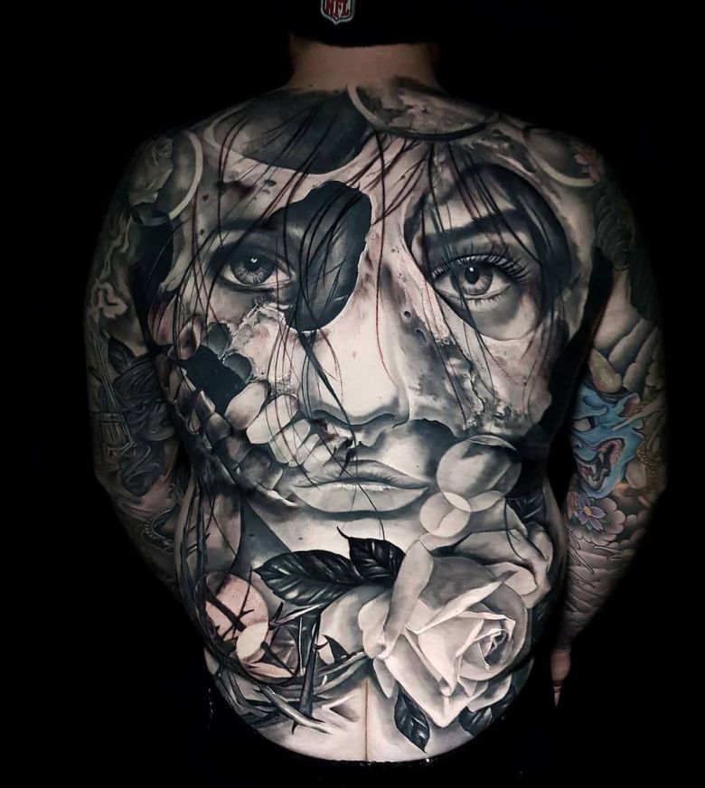 Black And Gray Detailed Tattoo Realism By Nick Imms Inkppl Black And Grey Tattoos Sleeve