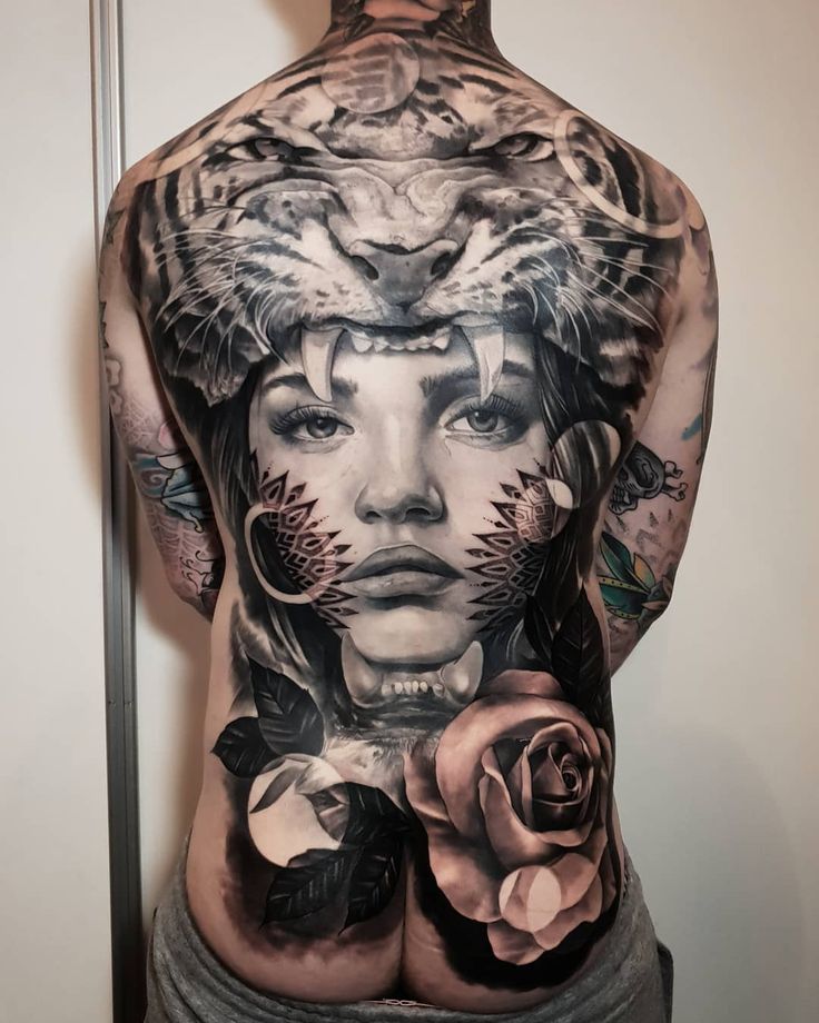 Black And Grey Portrait Tattoo By Patey Tattoonow