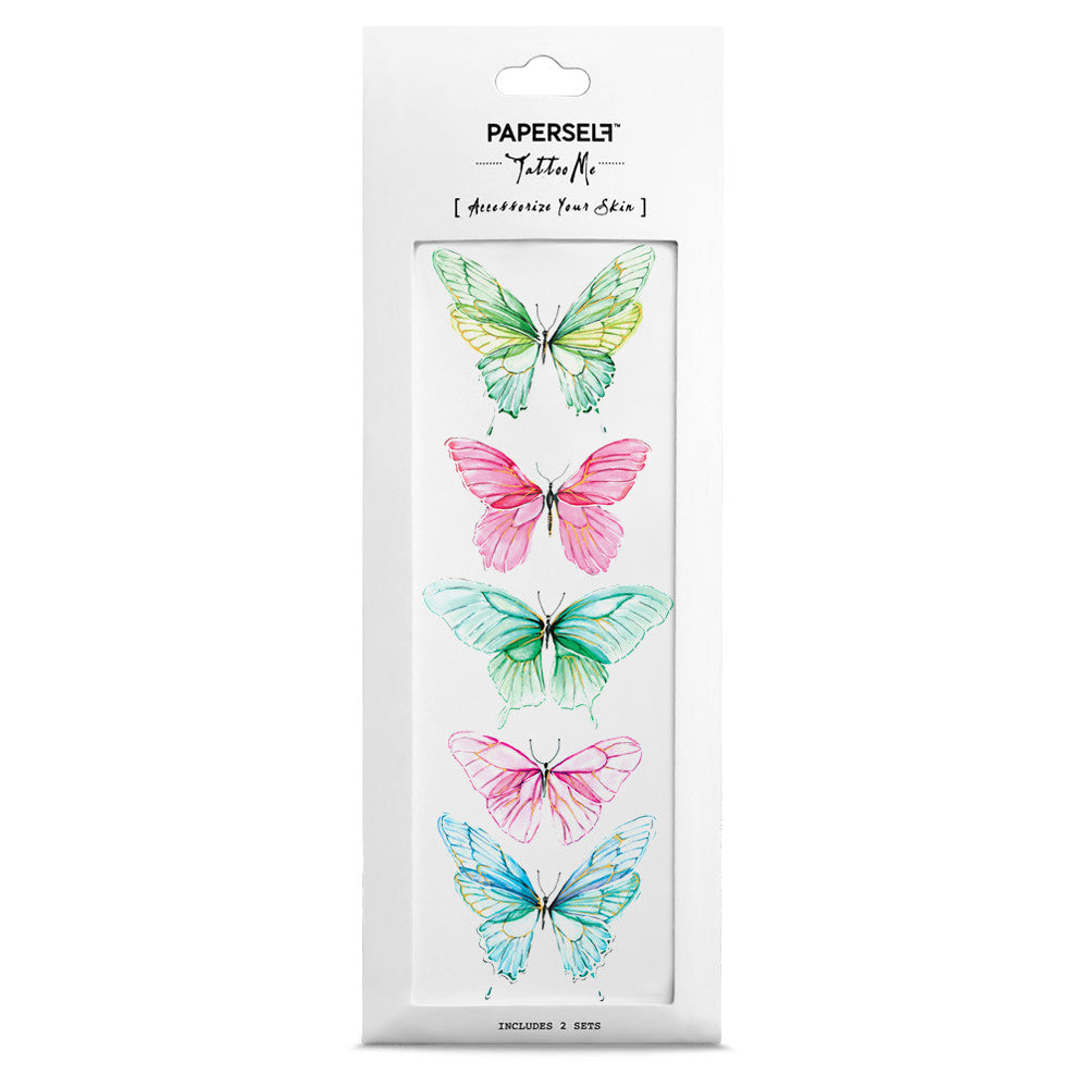 Butterfly W Temporary Tattoo Tattoos Temporary Tattoo Delicate Tattoo