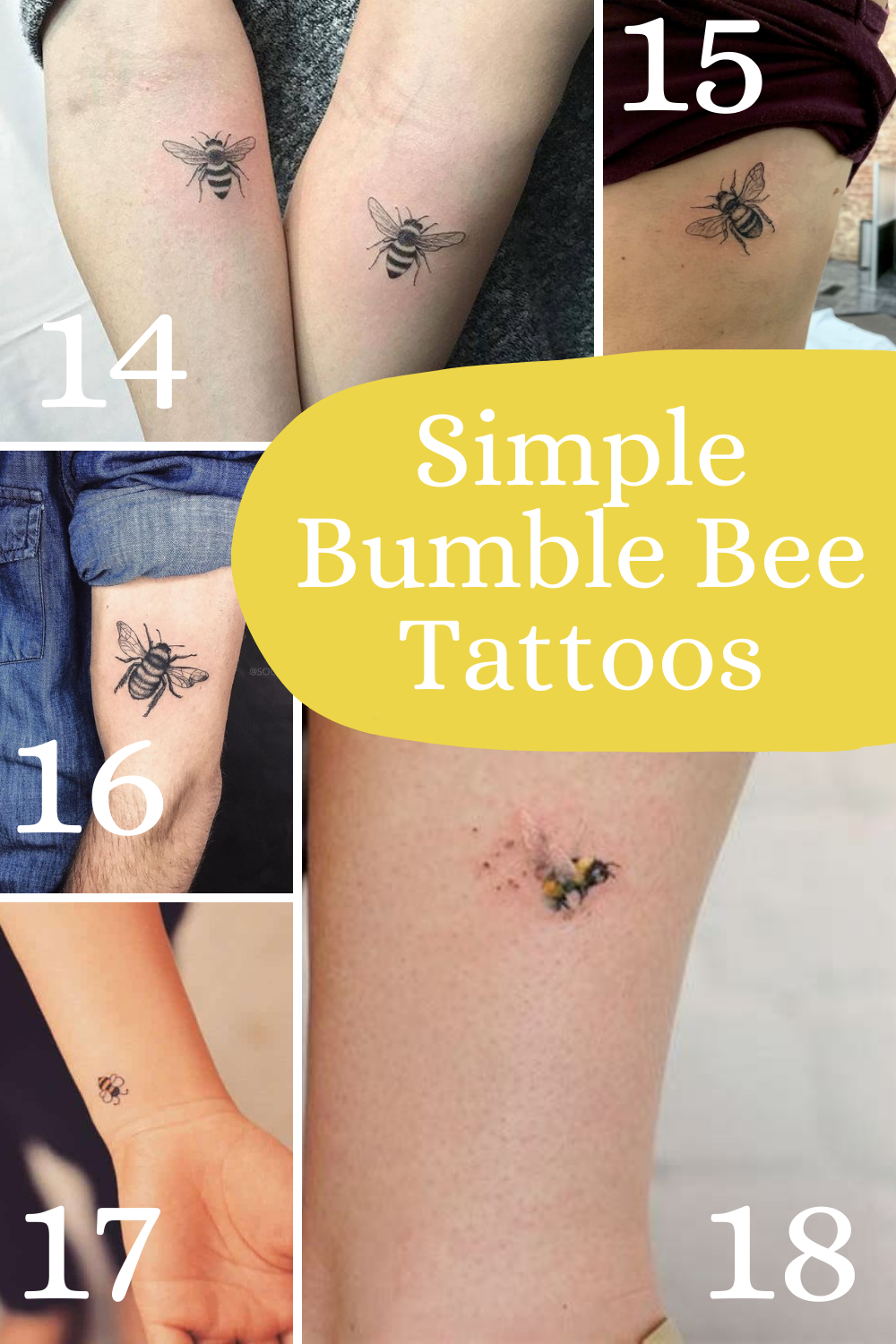 Buzzing Bumble Bee Tattoos Beautiful Meaning Tattoo Glee