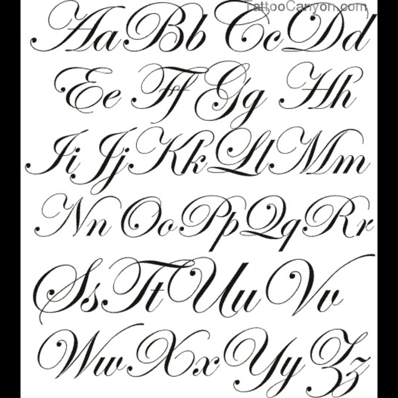 Calligraphy Tattoo Lettering Fonts Tattoo Fonts Alphabet Lettering