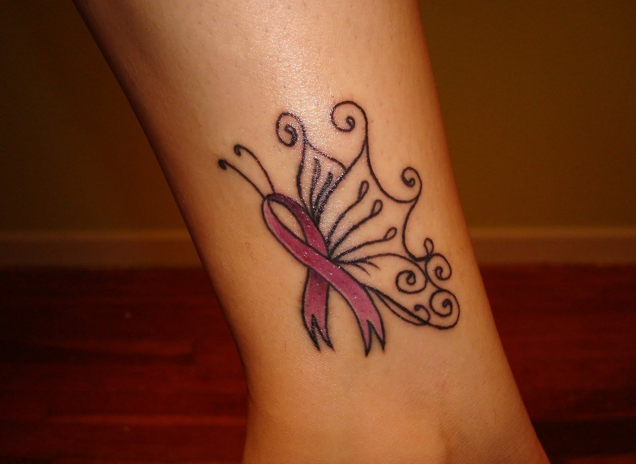 Cancer Ribbon Tattoos Designs Ideas To Give Support To The Sufferers