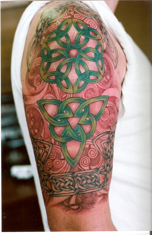 Celtic Half Sleeve Tattoo By Fatsalty On Deviantart