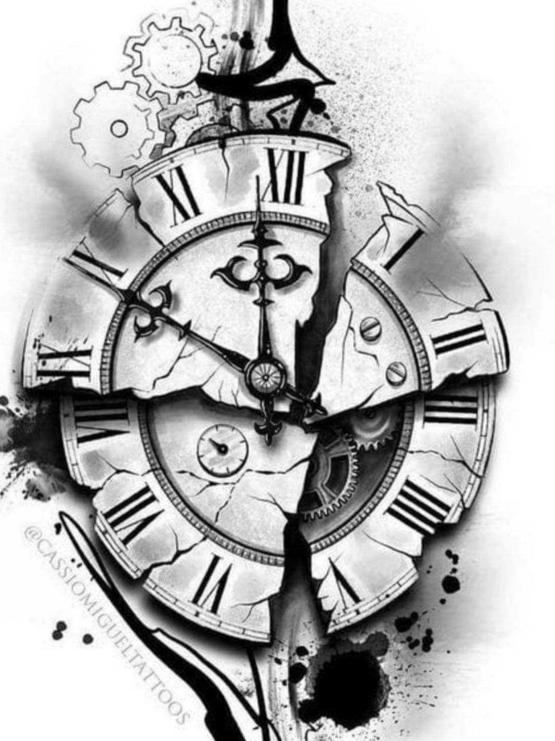 Clock Drawing Google Search Clock Tattoo Design Clock Drawings