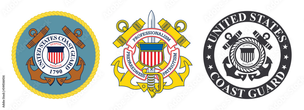 Coast Guard Reserve Department Of Transportation Seal Color