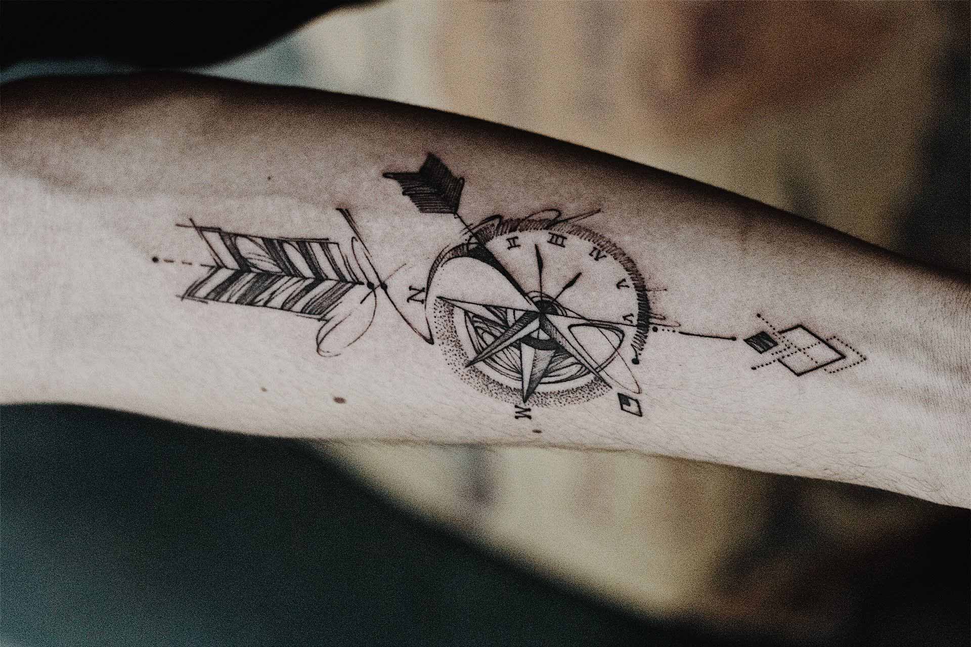 Compass Tattoos For Guys 120 Best Compass Tattoos For Men Improb