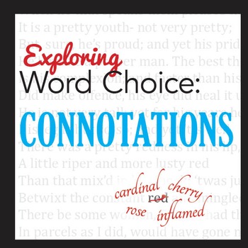 Connotation Activity Exploring Word Choice Tpt