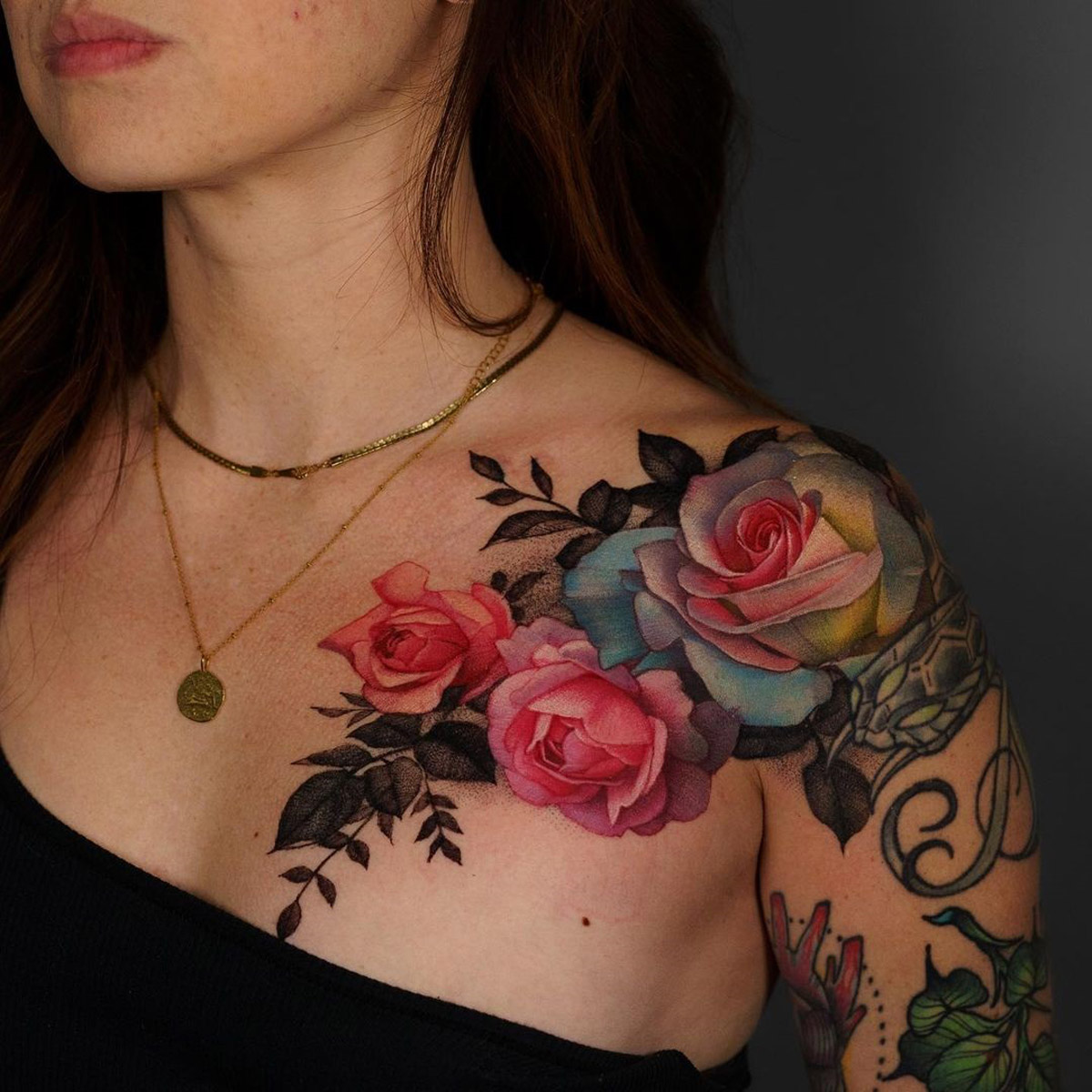 Cool Roses Tattoo Ideas On Shoulder To Makes You Look Stunning 30