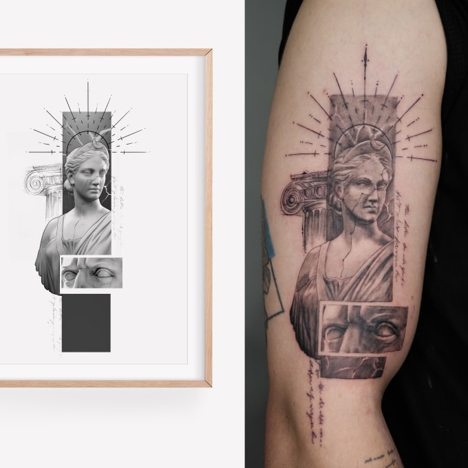 Create Unique And Custom Realistic Tattoo Design By Kaanahtaker Fiverr