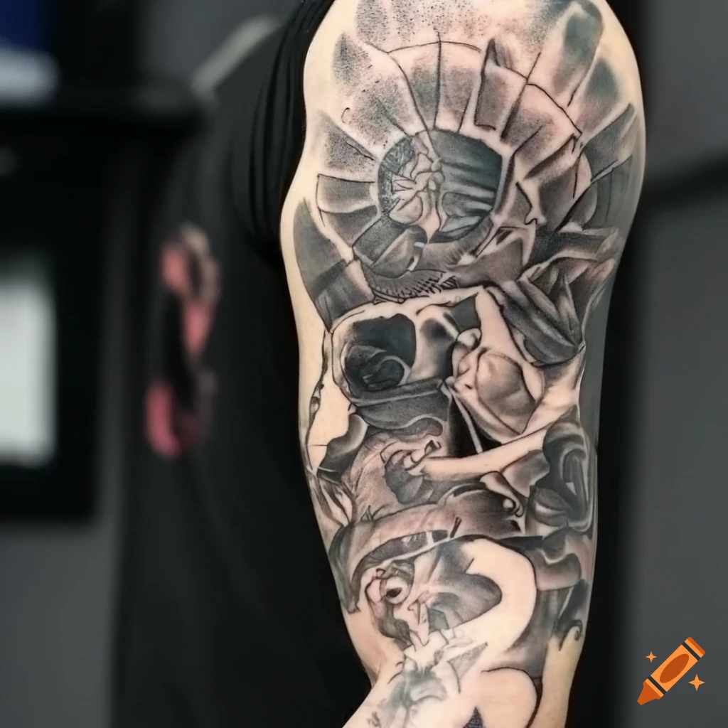 Creative Full Sleeve Tattoo Design On Craiyon