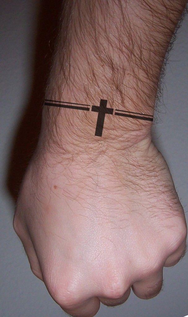 Cross Wrist Tattoos For Men