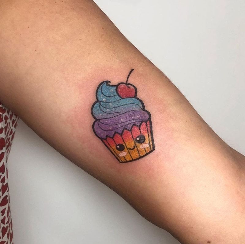 Cupcake Tattoo Bright Tattoos Inspirational Tattoos