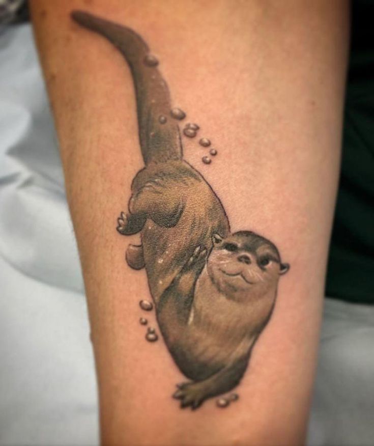 Cute Otter Tattoo Designs For You To Enjoy Tatoeage Idee N Tatoeage