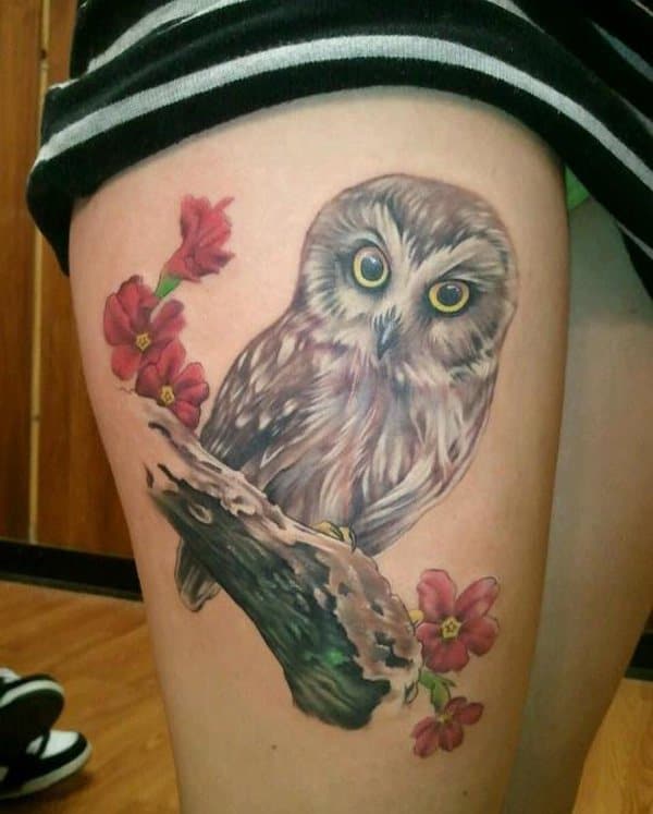 Cute Owl Tattoo Designs