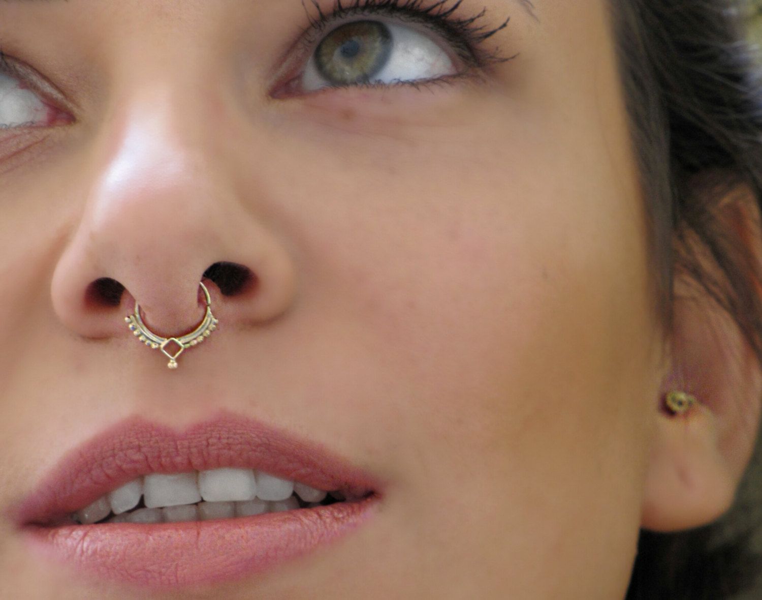 Deathlyhallows Tattoo Septum Piercing Septum Piercing Tattoo