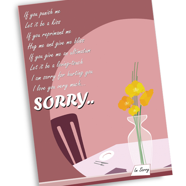 Deeply Really Sorry Custom Apology Card