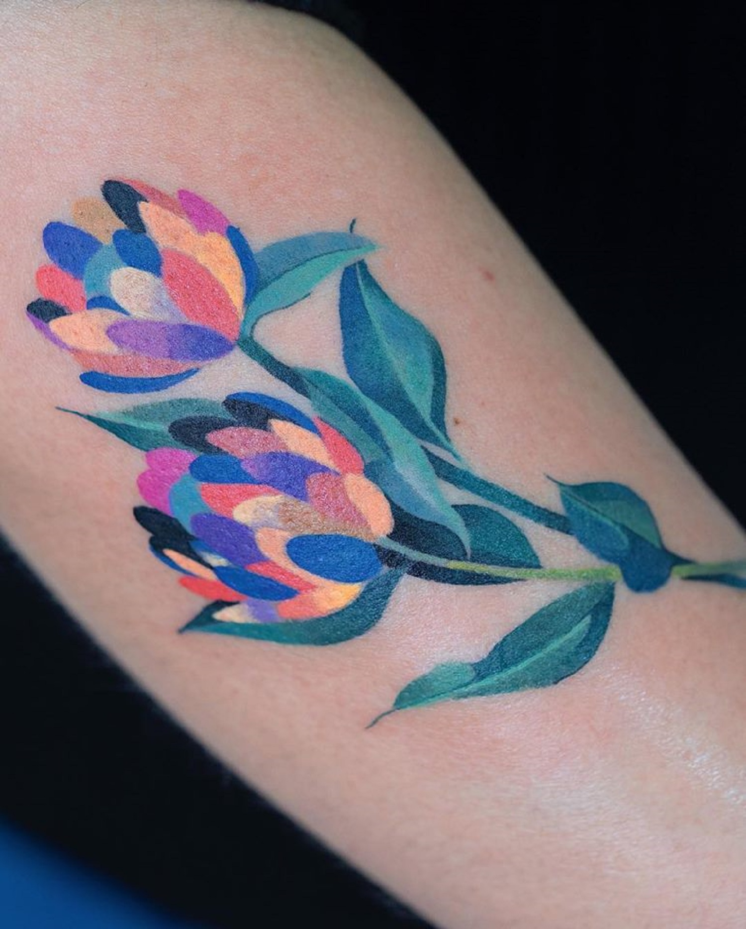 Delicate Vibrant Tattoos By Zihee Moss And Fog