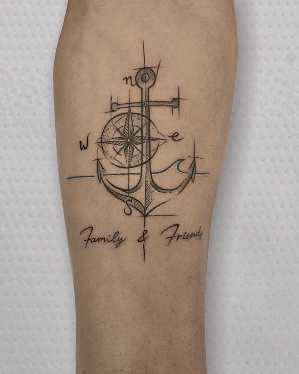 Details 70 Anchor With Compass Tattoo Latest In Eteachers