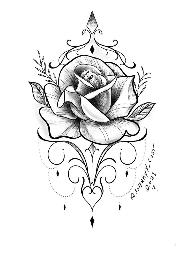 Details 75 Rose Tattoo Sketch Designs Super Hot Seven Edu Vn