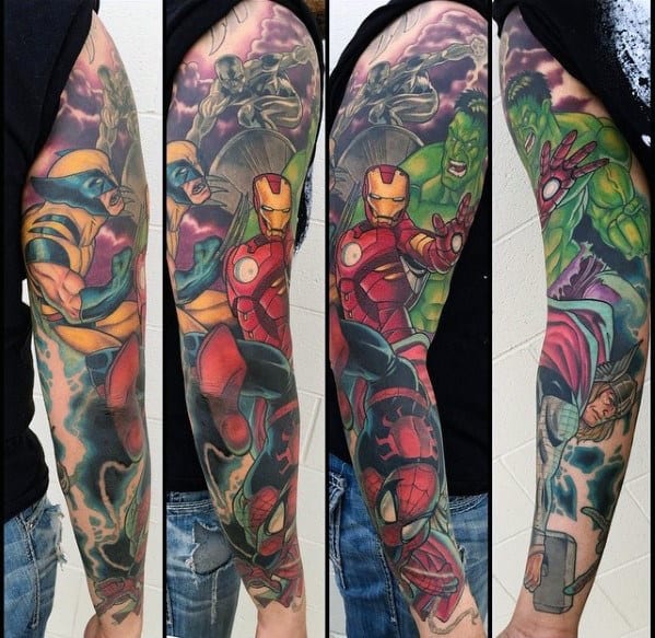 Details 79 Superhero Tattoos Sleeves Super Hot In Coedo Com Vn